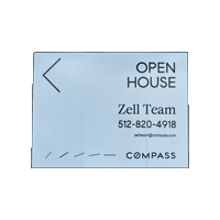 thezellteam open house compass austin real estate zell team Sticker