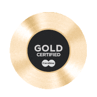 Gold Record Sticker by Scorpio Music