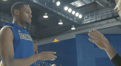 lets go basketball GIF by Delaware Blue Hens
