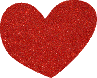 Heart Glitter Sticker by Politikens Forlag