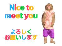 Fun Nice To Meet You Sticker