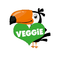 Berggold-Chocolatiers love heart green bird Sticker