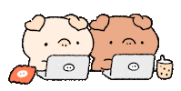 Pig Piggy Sticker by BREAD TREE