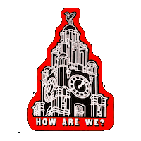 Liver Building Liverpool Sticker