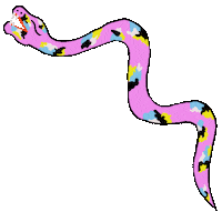 ffembroidery snake ffembroidery patricia larocque ffembroidery drawing Sticker
