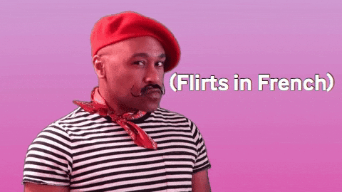France Flirt GIF by Robert E Blackmon