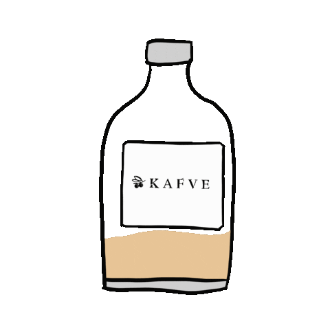 kafvecoffee giphyupload coffee latte coffee time Sticker