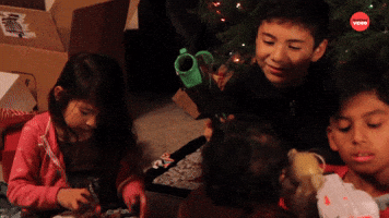 Kids Opening Presents