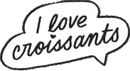 heart love Sticker by Croissant