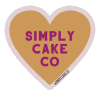 Heart Brownies Sticker by Simply Cake Co.