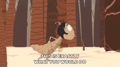 bug running GIF by South Park 