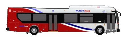 Washington Dc Bus Sticker by WMATA