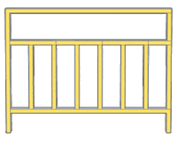 Fence Barricade Sticker by Space beyond the Gram