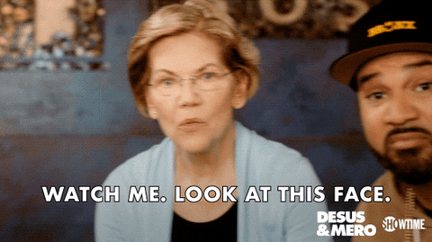 Elizabeth Warren Showtime GIF by Desus & Mero