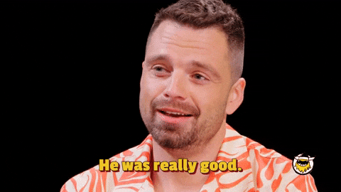 Sebastian Stan Hot Ones GIF by First We Feast