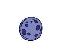 full moon Sticker