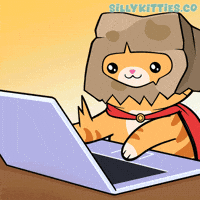 Cat Working GIF by Silly Kitties