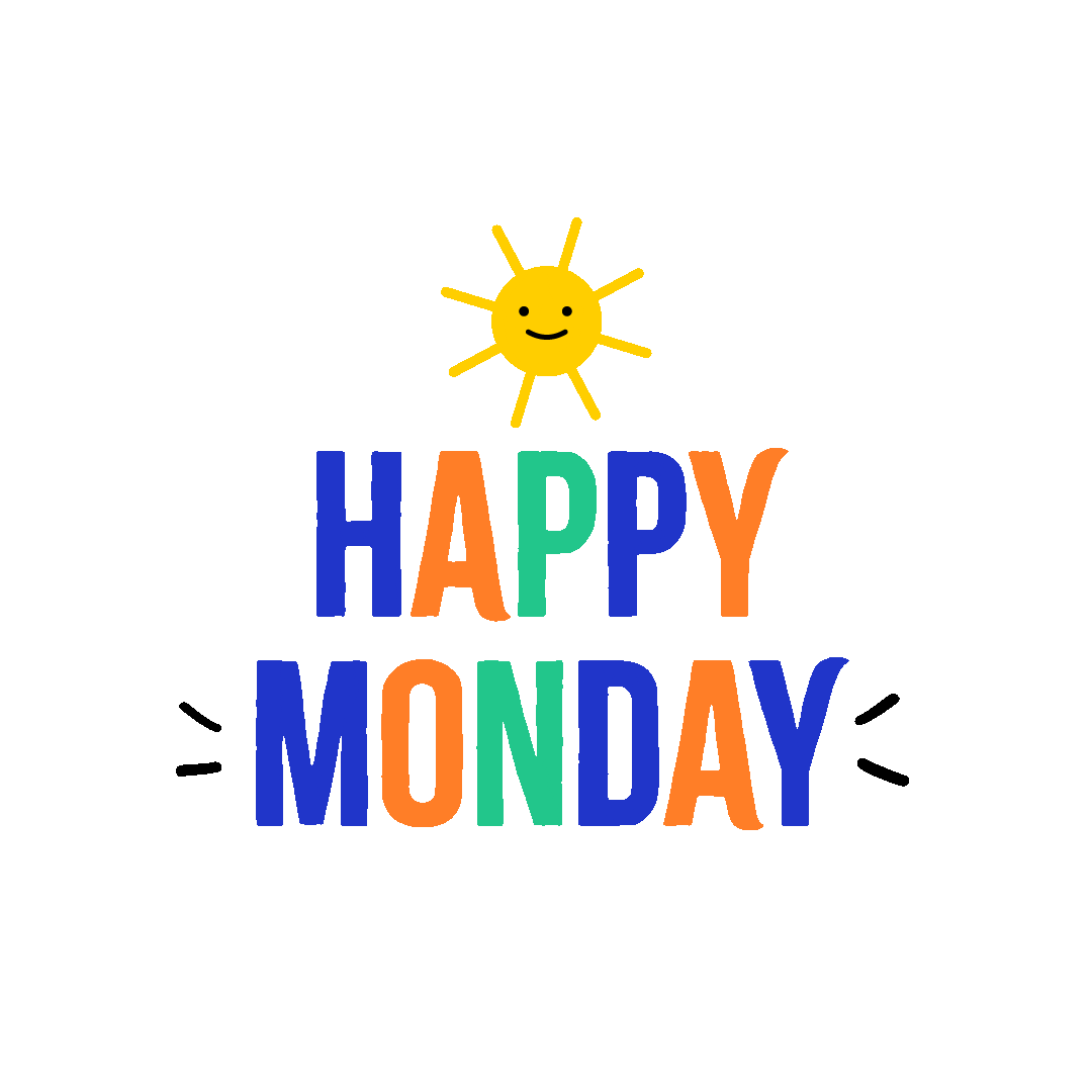 Great Week Monday Sticker by Jessica Lau