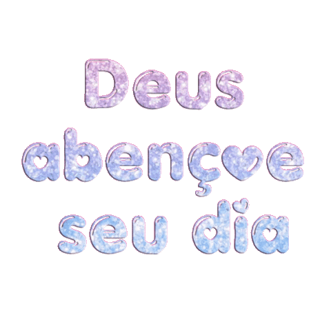 Bom Dia Glitter Sticker