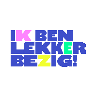 studiokordaat anderhalvemeter ikbenlekkerbezig lekkerbezigleiden jijbentlekkerbezig Sticker