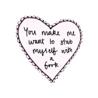 hate you text STICKER by imoji