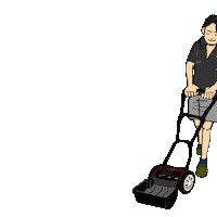 Lawn Mowing Sticker by ShibanoWa