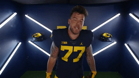 Go Blue College Football GIF by Michigan Athletics