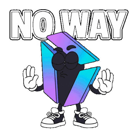 Deny No Way Sticker by IDX Solana