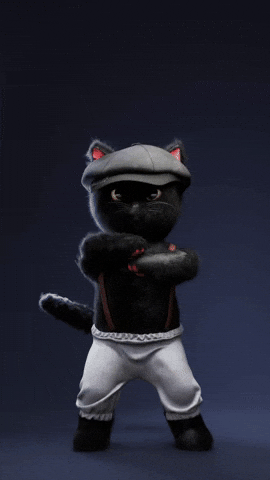 purrfreak giphyupload dance cat kitty GIF