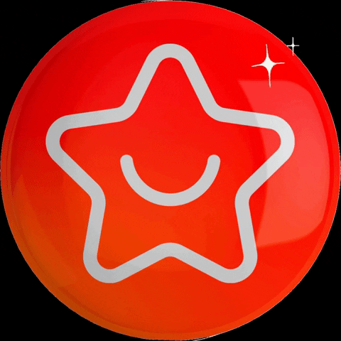MarisaZanoni giphygifmaker giphyattribution red star GIF