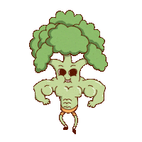 Flexing Plant Power Sticker by PETA