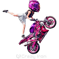 Motorcycle Stuntbike Sticker by Crazy Iron