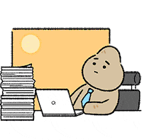 Tired Work Sticker by vank