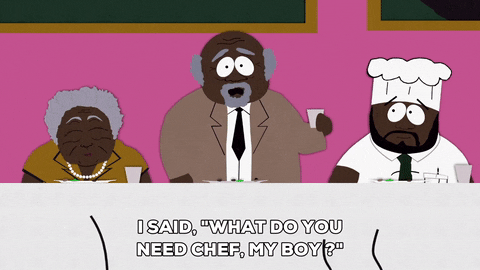 chef hello GIF by South Park 