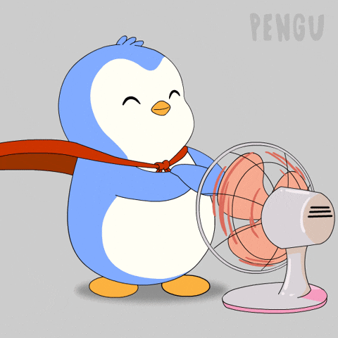 Penguin Cool Down GIF by Pudgy Penguins