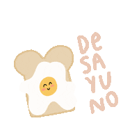 Breakfast Egg Sticker by La Agencia Rosa