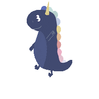 Dino Discodino Sticker by Papier Patate