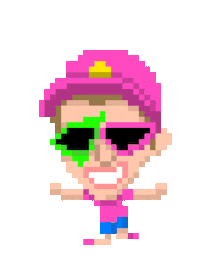 Pink And Green Dance Sticker by Ali Graham