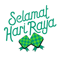 Raya Ketupat Sticker by Loka Made