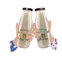 PlantCow food breakfast plant bottle Sticker