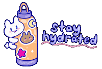Stay Hydrated Drink Water Sticker