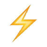 lightning bolt emoji Sticker