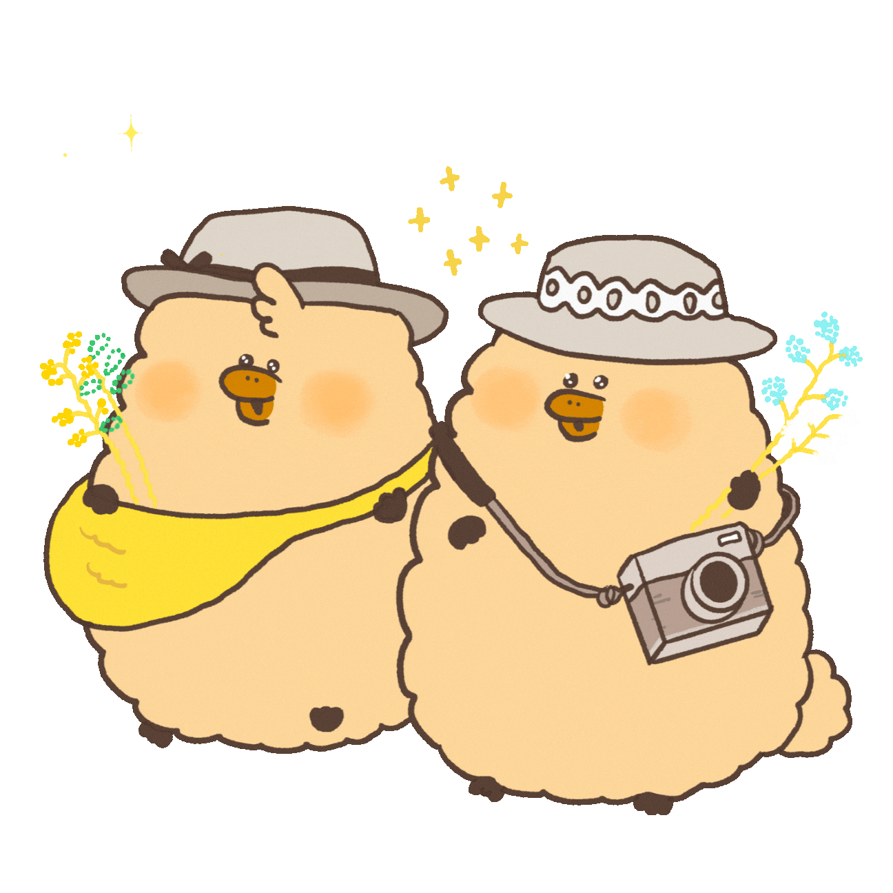 Sam Beige Sticker