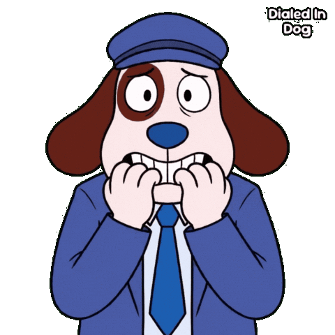 Scared Dog Sticker by VeeFriends