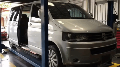 electric running board closing GIF