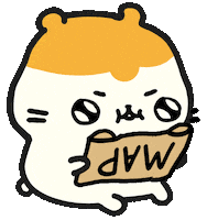 Hamster Navigate Sticker