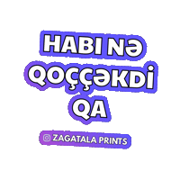 Zaqatala Sticker by Zagatala Prints