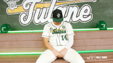 College Baseball Simon GIF by GreenWave