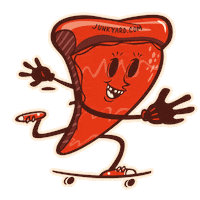 pizza skate Sticker by Junkyard