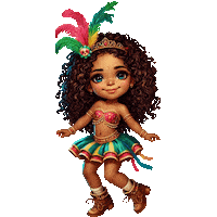 Girl Carnaval Sticker